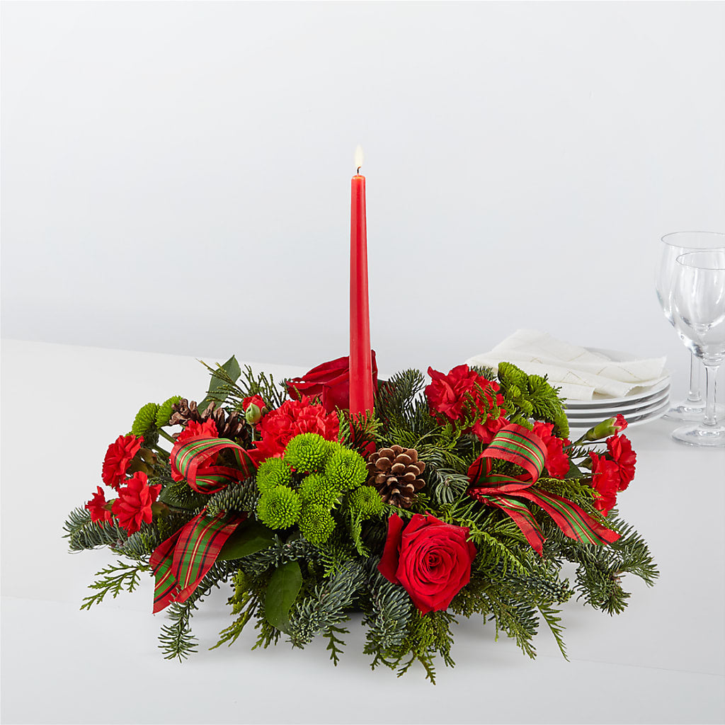 By the Candlelight Centerpiece – LARRY'S FLORIST, Cliffside Park NJ