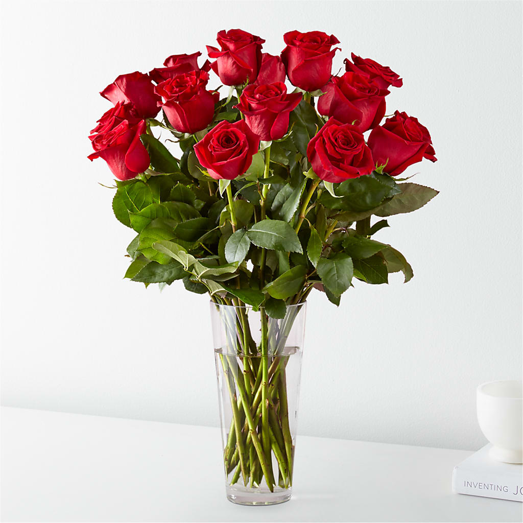 Long Stem Red Rose Bouquet – LARRY'S FLORIST, Cliffside Park NJ