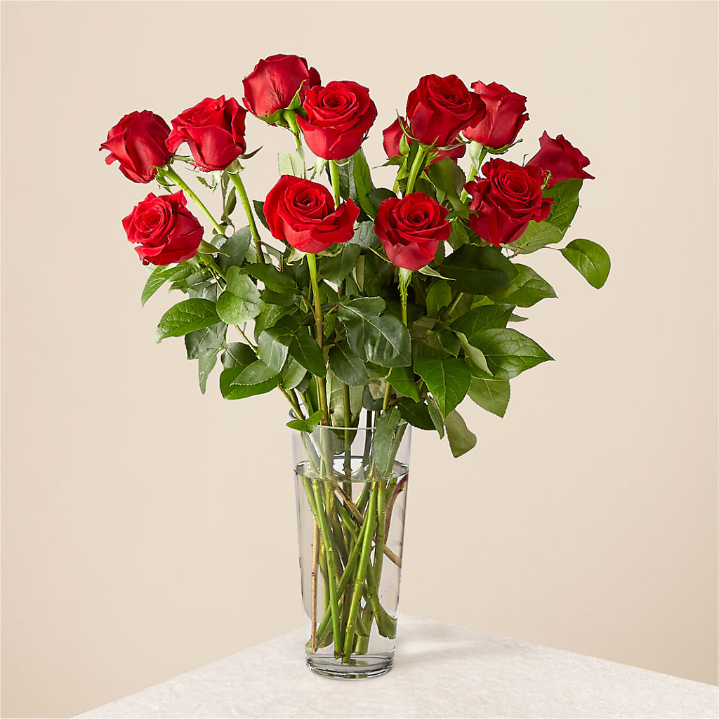 Long Stem Red Rose Bouquet – LARRY'S FLORIST, Cliffside Park NJ