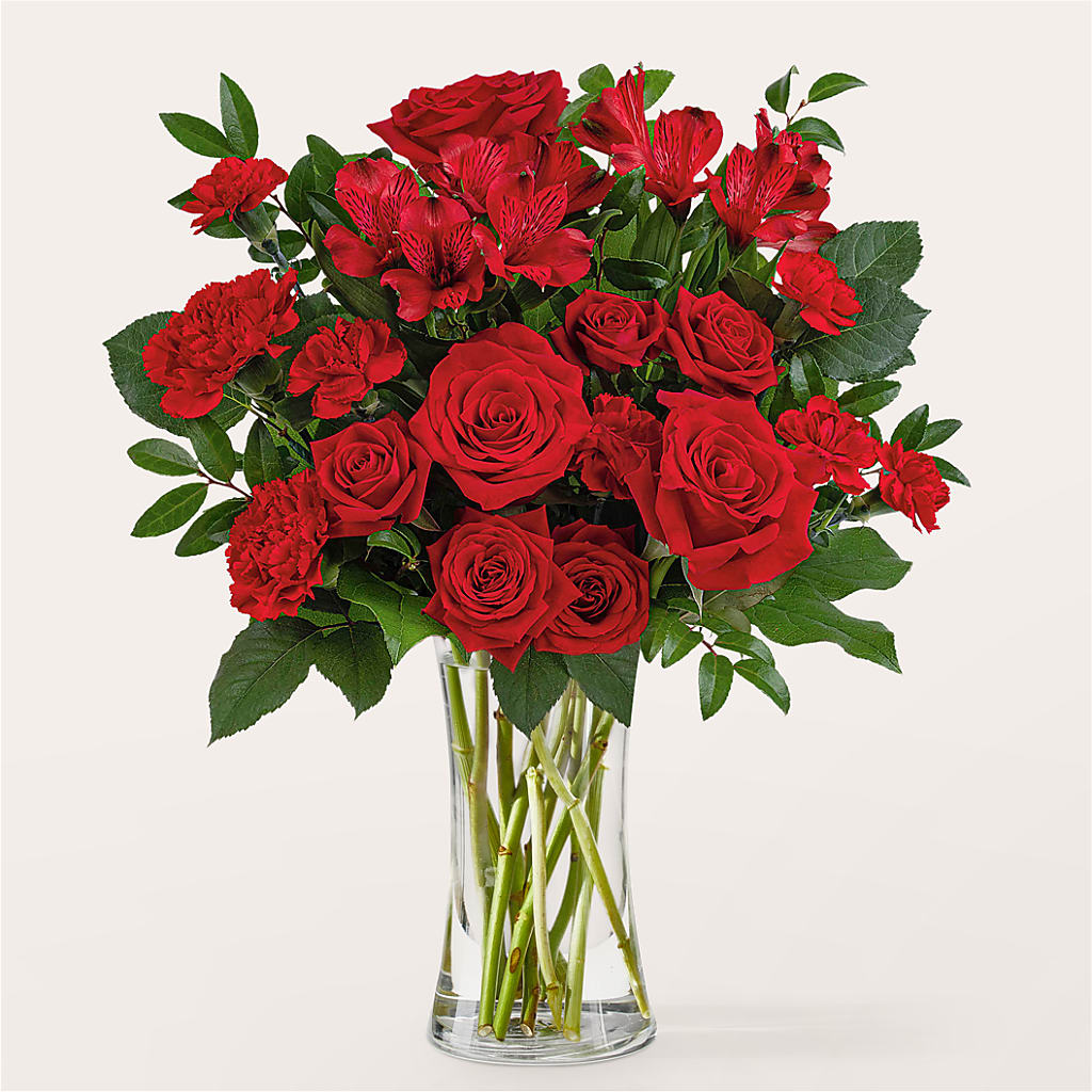 Brilliant Ruby Bouquet – LARRY'S FLORIST, Cliffside Park NJ