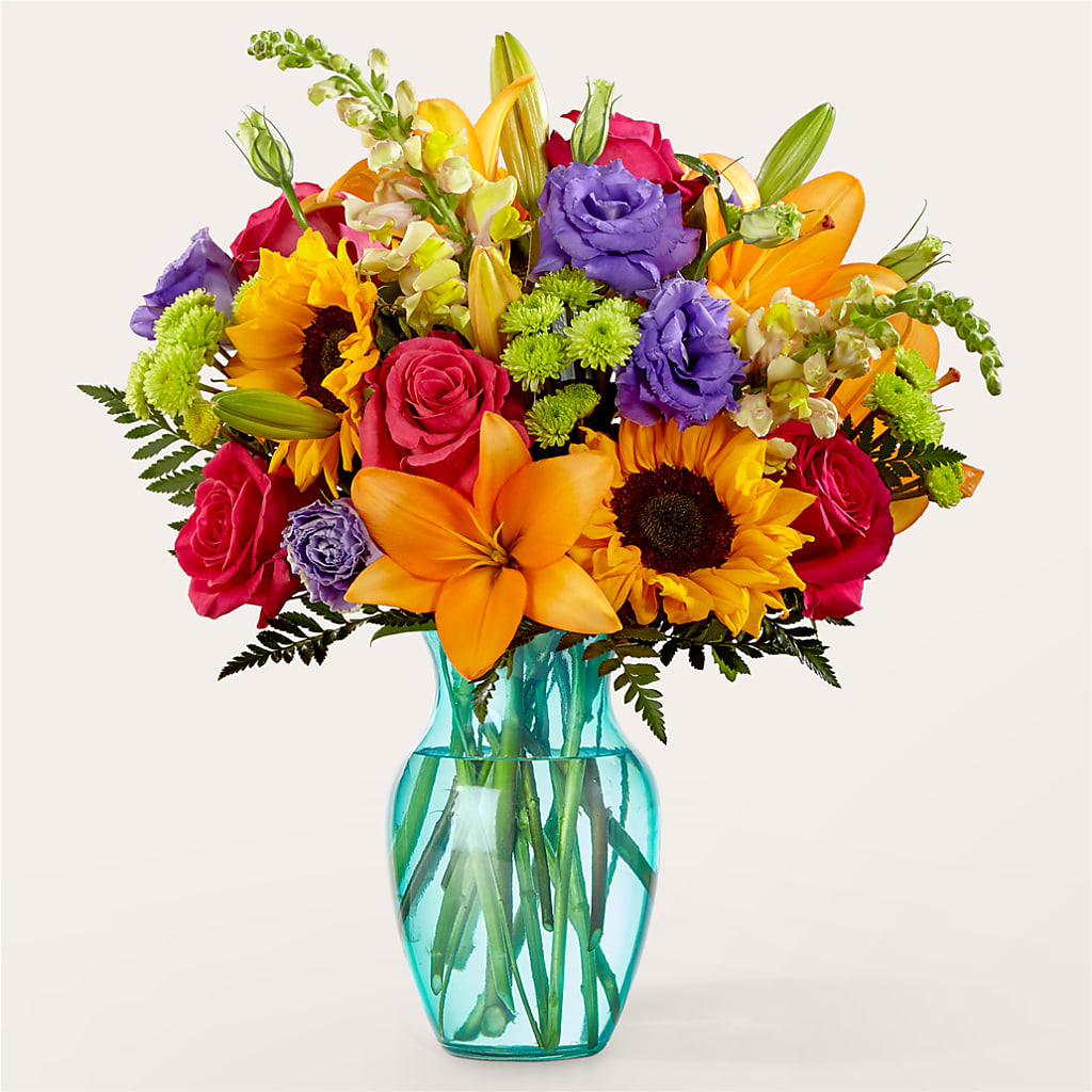 Double Rainbow Bouquet – LARRY'S FLORIST, Cliffside Park NJ