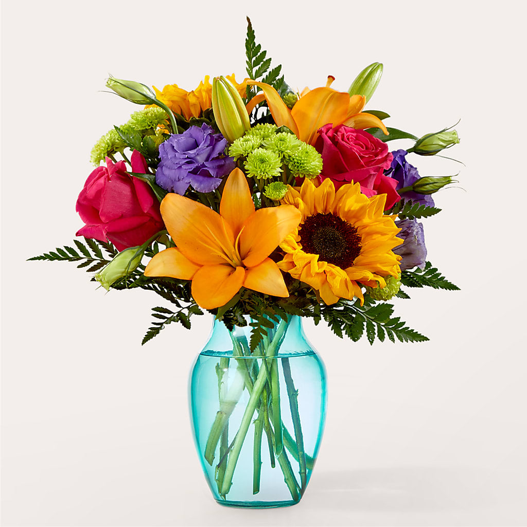 Double Rainbow Bouquet – LARRY'S FLORIST, Cliffside Park NJ