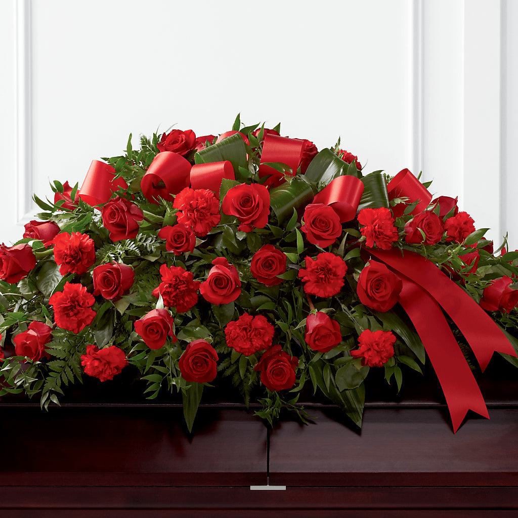 Tribute of Life Casket Spray – LARRY'S FLORIST, Cliffside Park NJ