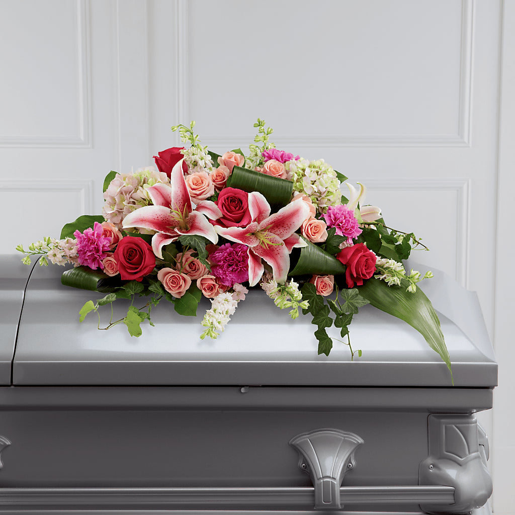 Splendid Grace Casket Spray – LARRY'S FLORIST, Cliffside Park NJ