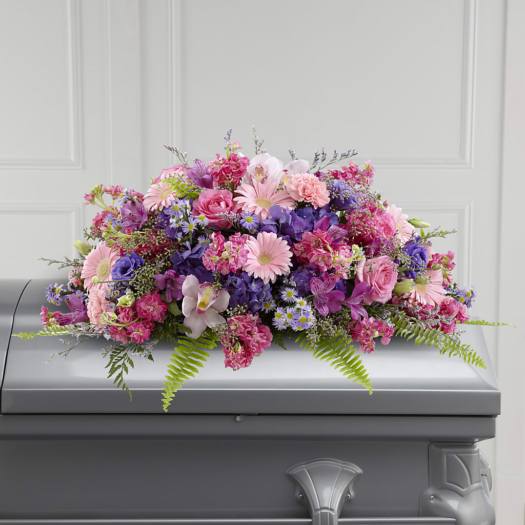 Glorious Garden Casket Spray – LARRY'S FLORIST, Cliffside Park NJ