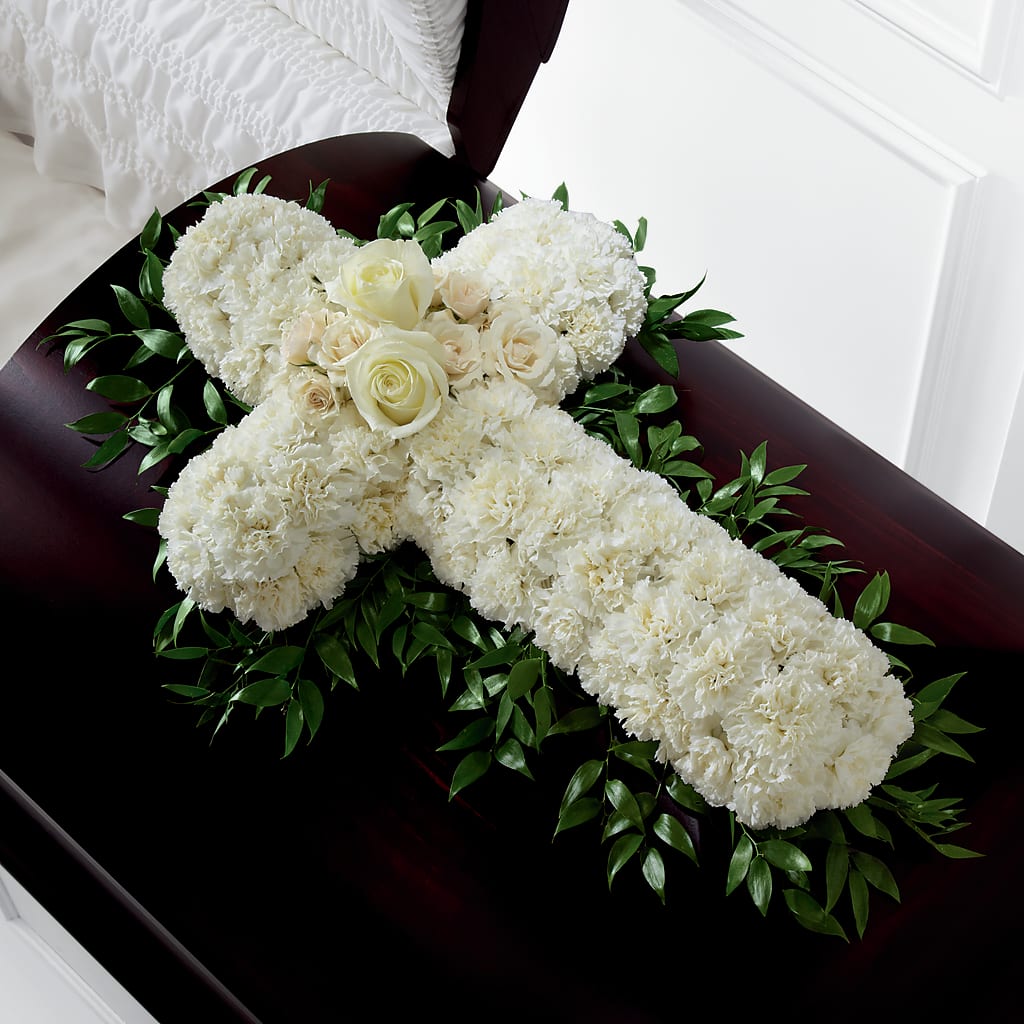 Peaceful Memories Casket Spray (Standard) – LARRY'S FLORIST, Cliffside Park NJ