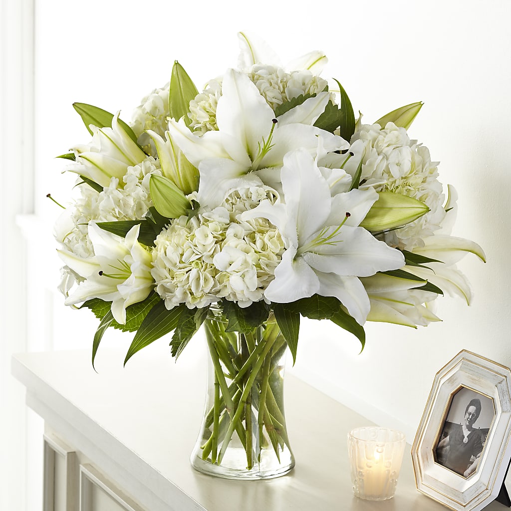 Compassionate Lily Bouquet – LARRY'S FLORIST, Cliffside Park NJ