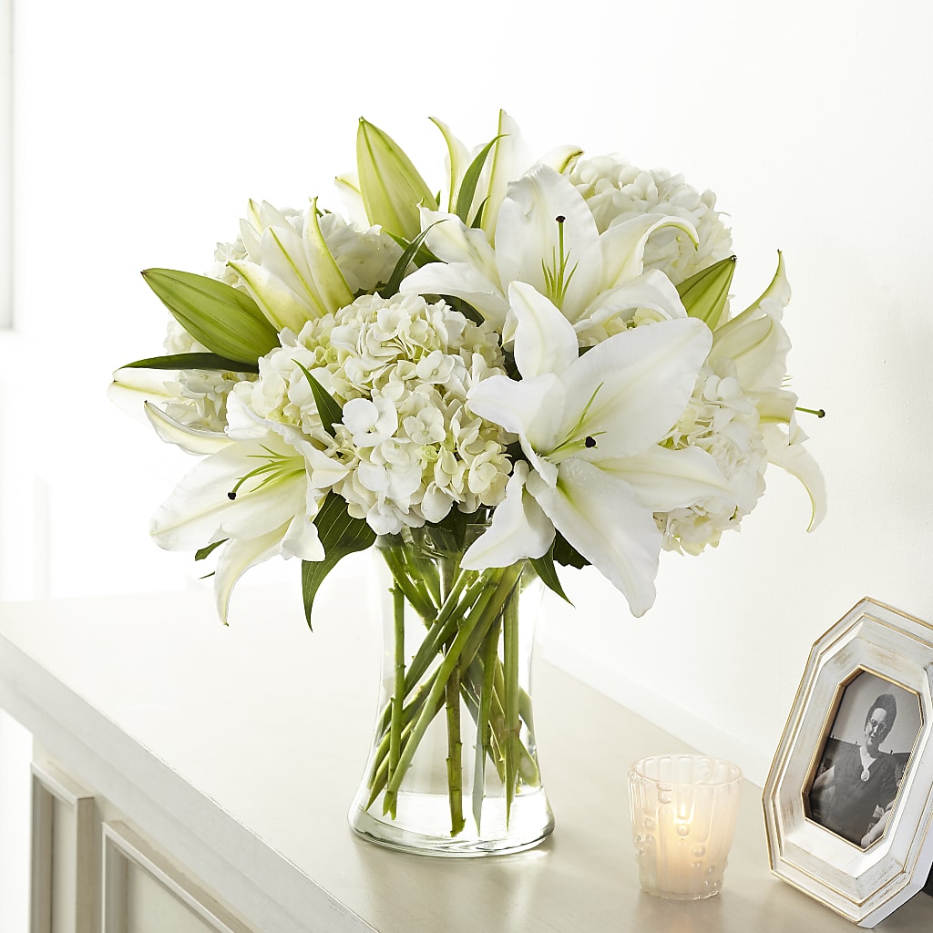Compassionate Lily Bouquet – LARRY'S FLORIST, Cliffside Park NJ