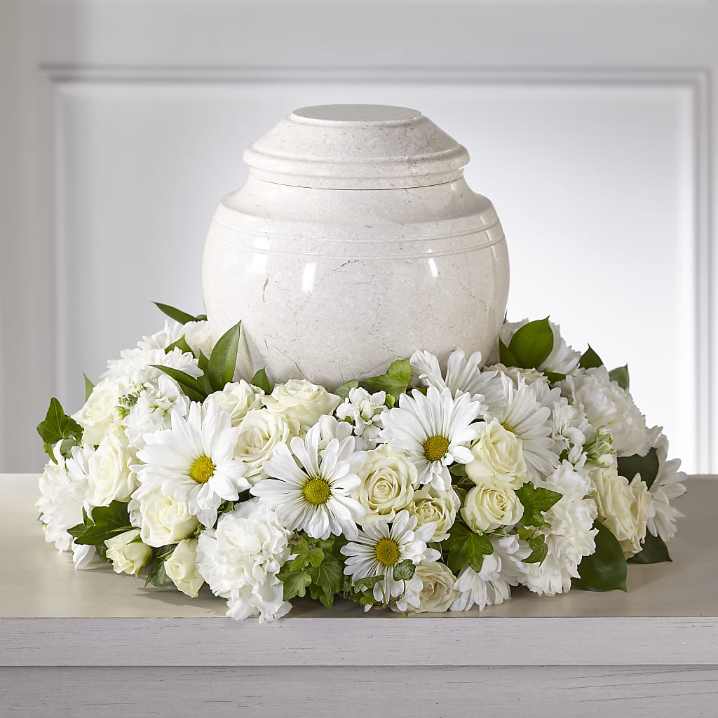 Ivory Gardens Cremation Adornment – LARRY'S FLORIST, Cliffside Park NJ