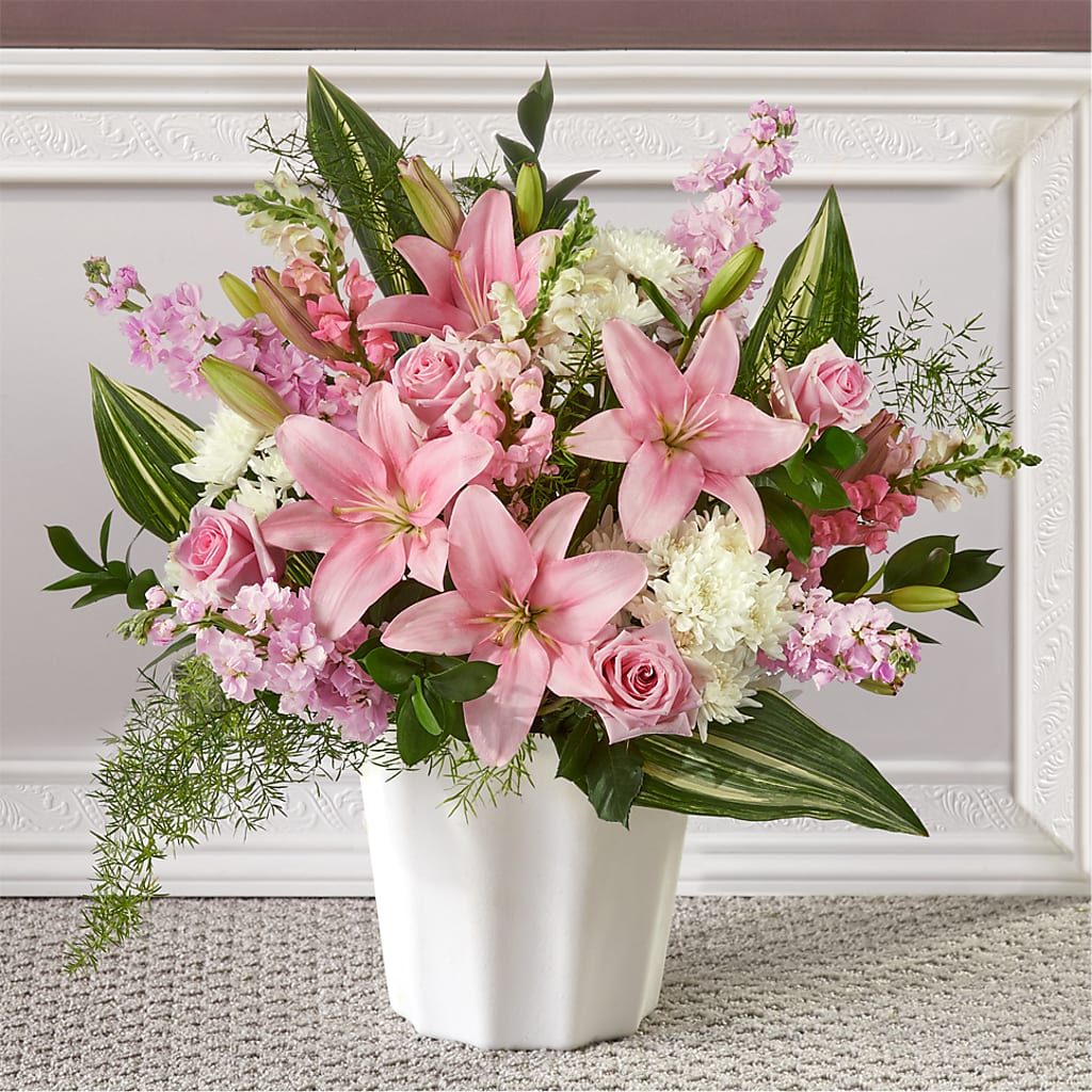 Simply Serene Floor Basket – LARRY'S FLORIST, Cliffside Park NJ