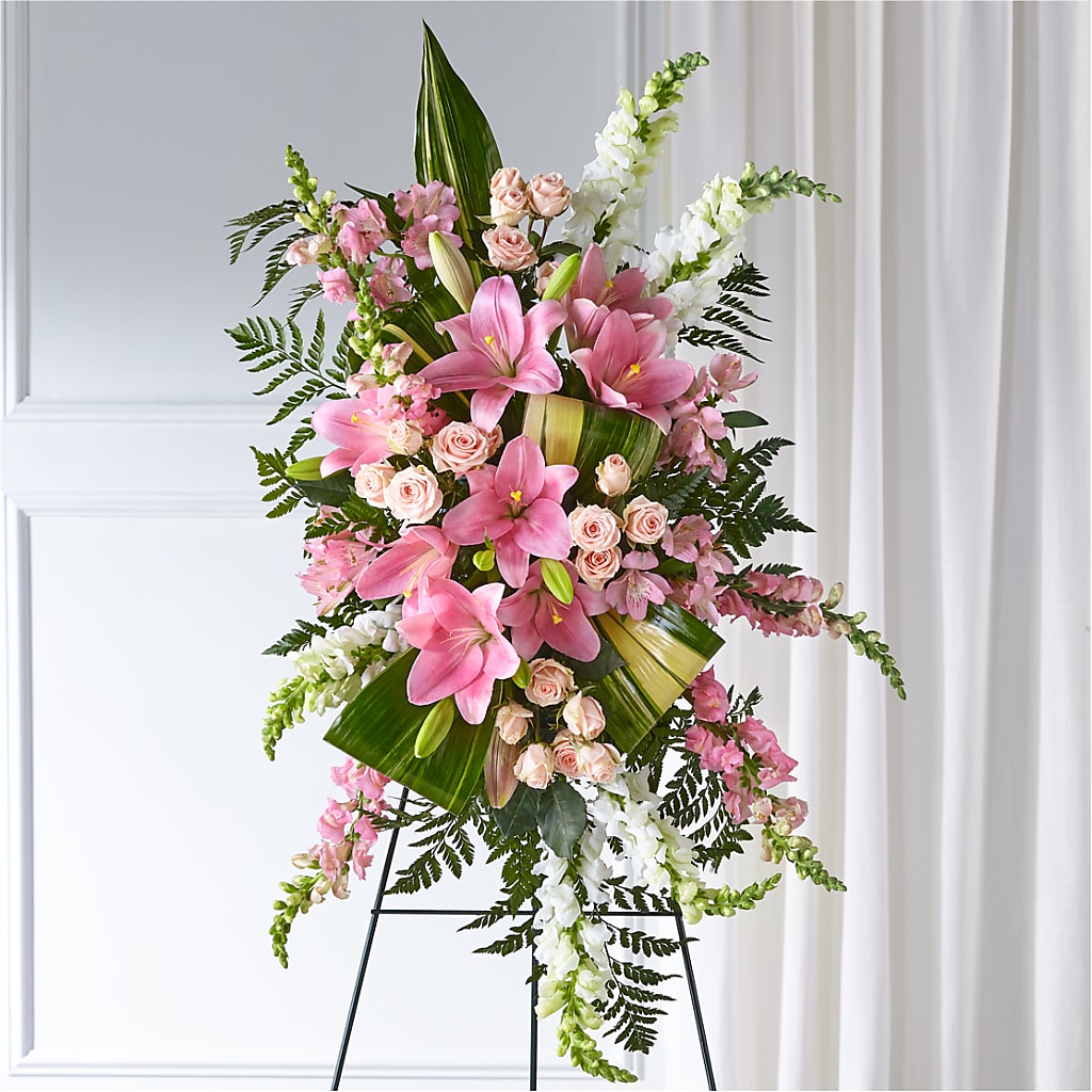 Elegant Embrace Standing Spray – LARRY'S FLORIST, Cliffside Park NJ