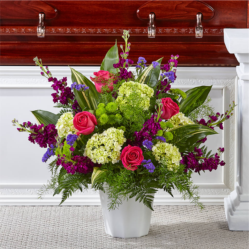 Beautiful Horizons Floor Basket – LARRY'S FLORIST, Cliffside Park NJ