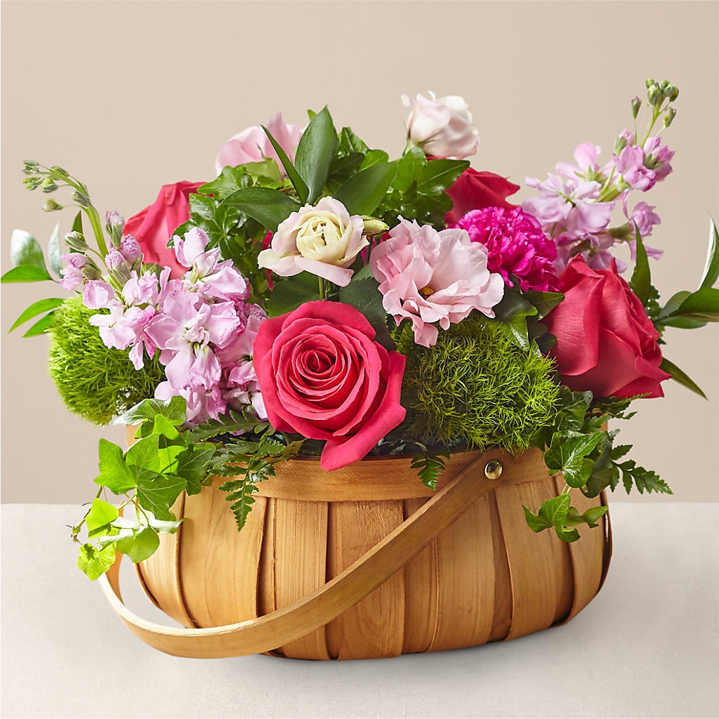 Radiance in Bloom Basket – LARRY'S FLORIST, Cliffside Park NJ