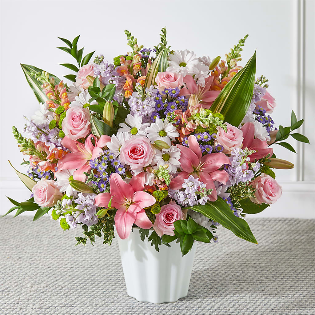 Abundant Compassion Floor Basket – LARRY'S FLORIST, Cliffside Park NJ