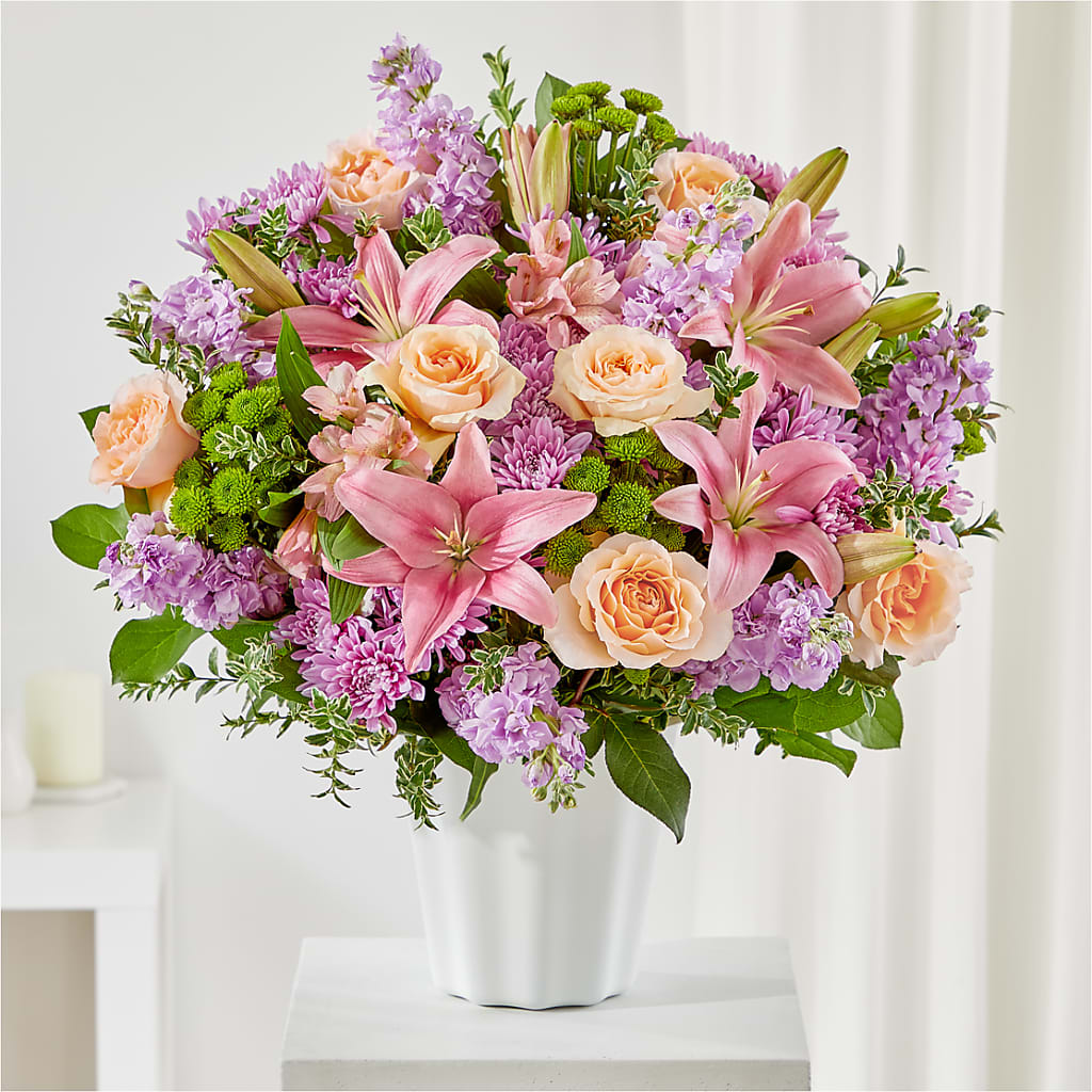 Supportive Embrace Tabletop Basket – LARRY'S FLORIST, Cliffside Park NJ