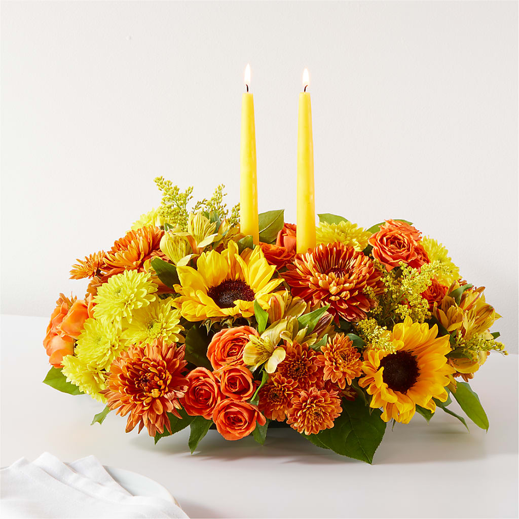 Autumn Harmony Centerpiece – LARRY'S FLORIST, Cliffside Park NJ