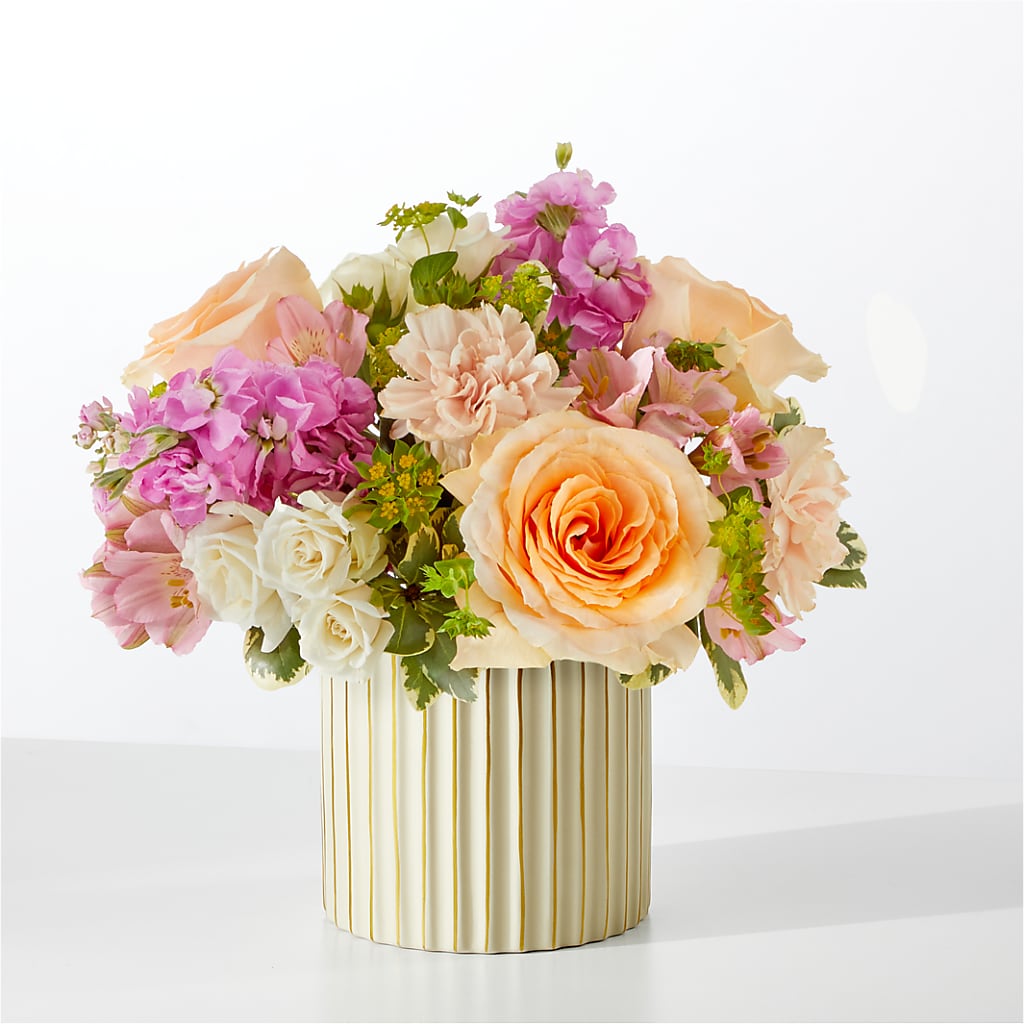 Paradise Bouquet with Ivory Vase – LARRY'S FLORIST, Cliffside Park NJ