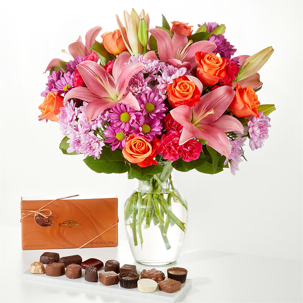 One and Only Bouquet and Chocolate Bundle – LARRY'S FLORIST, Cliffside Park NJ