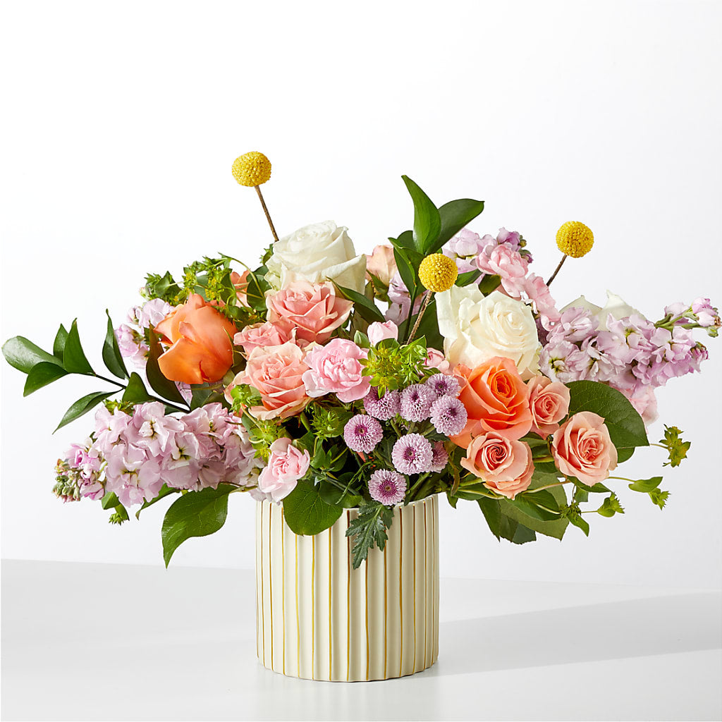 French Market Bouquet with Ivory Vase – LARRY'S FLORIST, Cliffside Park NJ