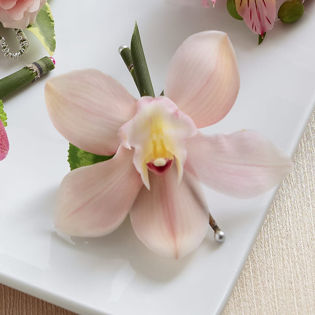 Pink Cymbidium Boutonniere – LARRY'S FLORIST, Cliffside Park NJ