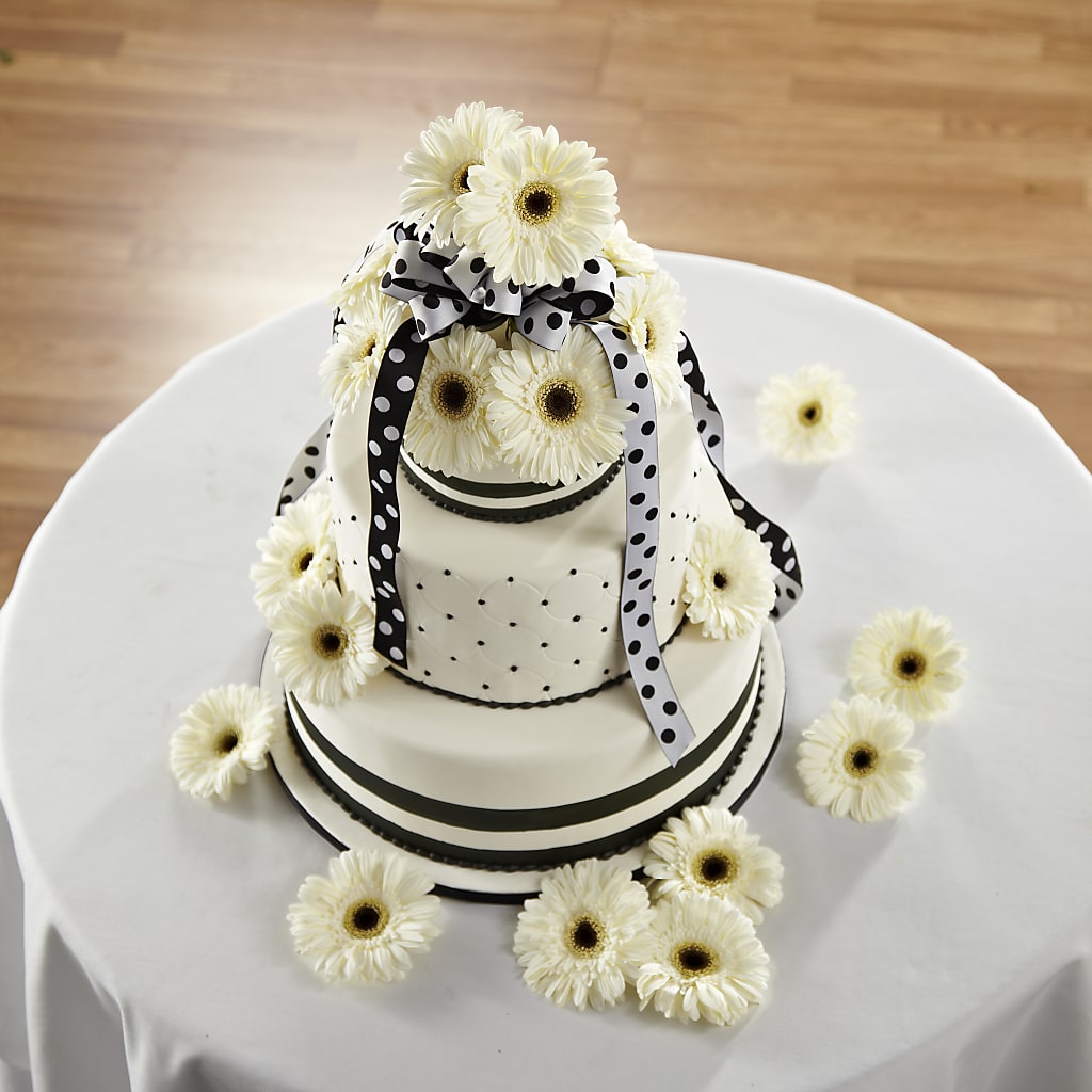 Simple Sophistication Cake Décor – LARRY'S FLORIST, Cliffside Park NJ