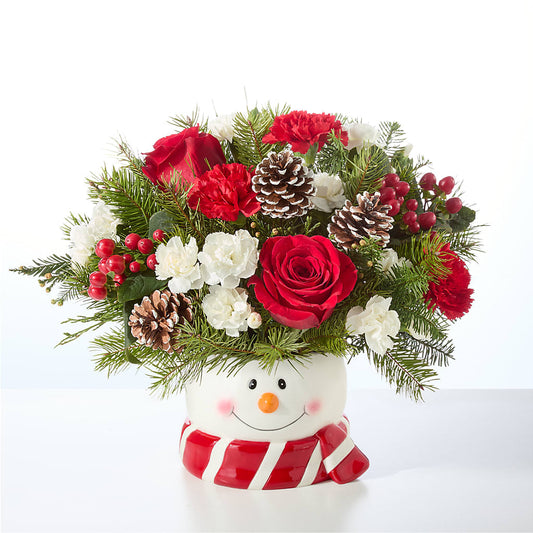 Jolly Snowman Bouquet – LARRY'S FLORIST, Cliffside Park NJ