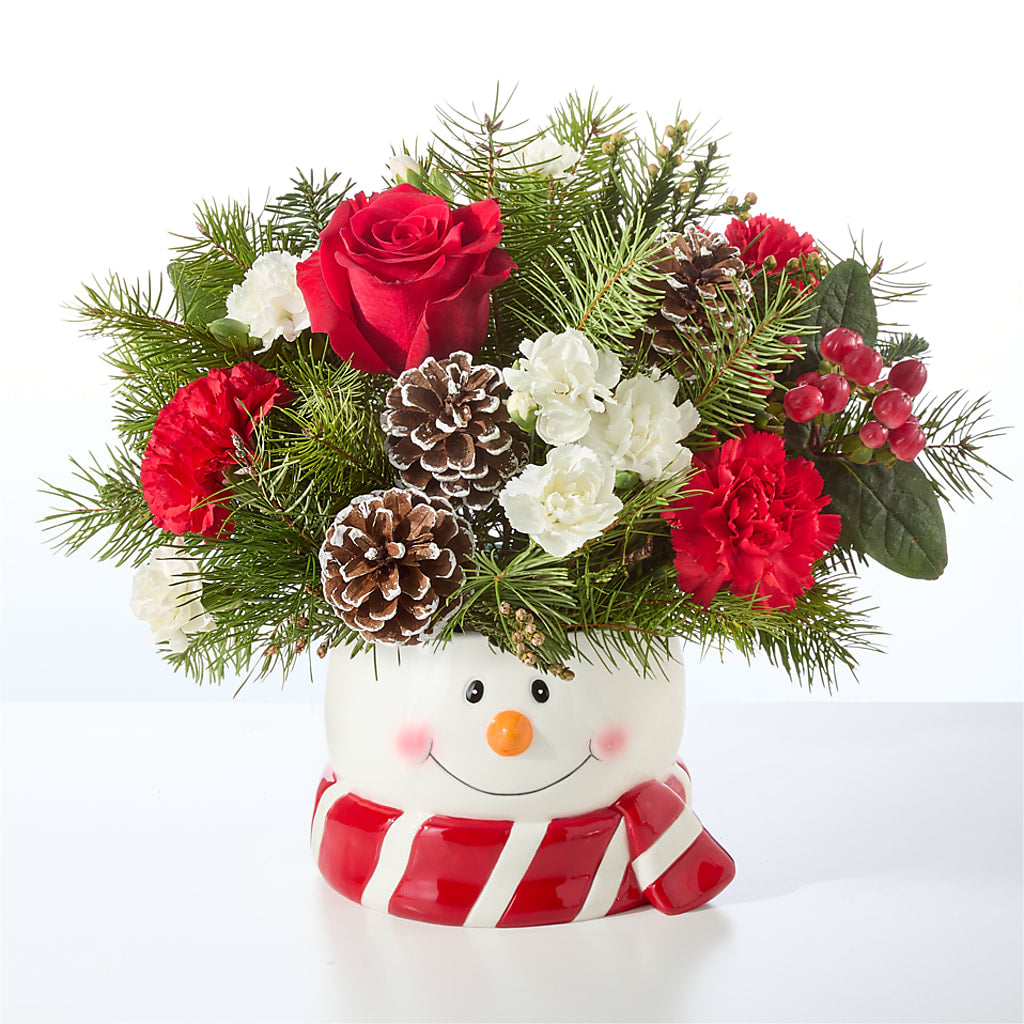 Jolly Snowman Bouquet – LARRY'S FLORIST, Cliffside Park NJ