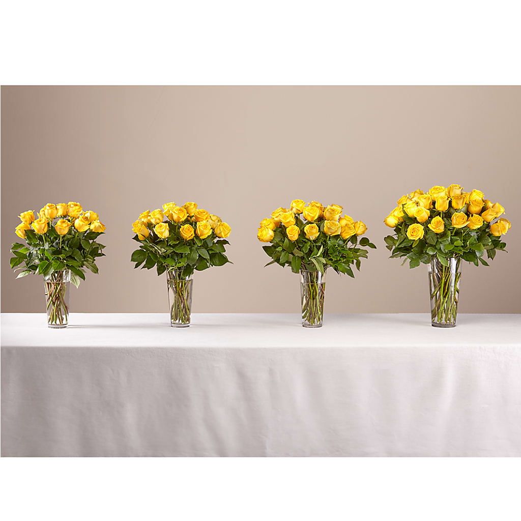 Long Stem Yellow Rose Bouquet – LARRY'S FLORIST, Cliffside Park NJ
