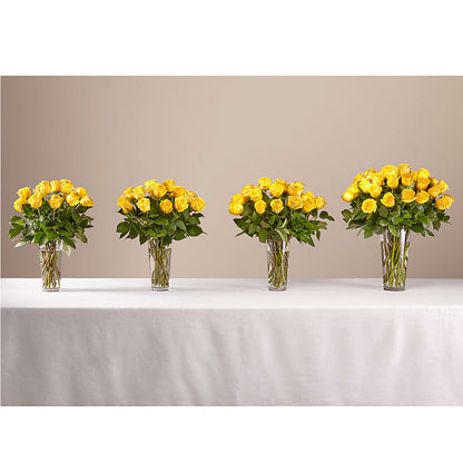 Long Stem Yellow Rose Bouquet – LARRY'S FLORIST, Cliffside Park NJ