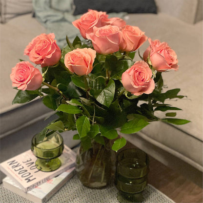 Long Stem Pink Rose Bouquet – LARRY'S FLORIST, Cliffside Park NJ