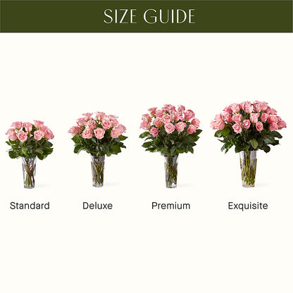 Long Stem Pink Rose Bouquet – LARRY'S FLORIST, Cliffside Park NJ