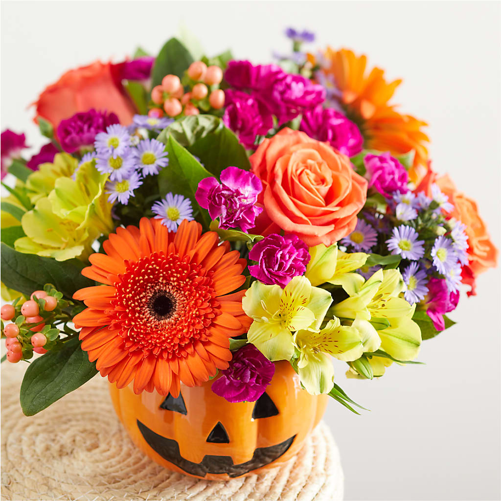 Tricks & Treats Pumpkin – LARRY'S FLORIST, Cliffside Park NJ