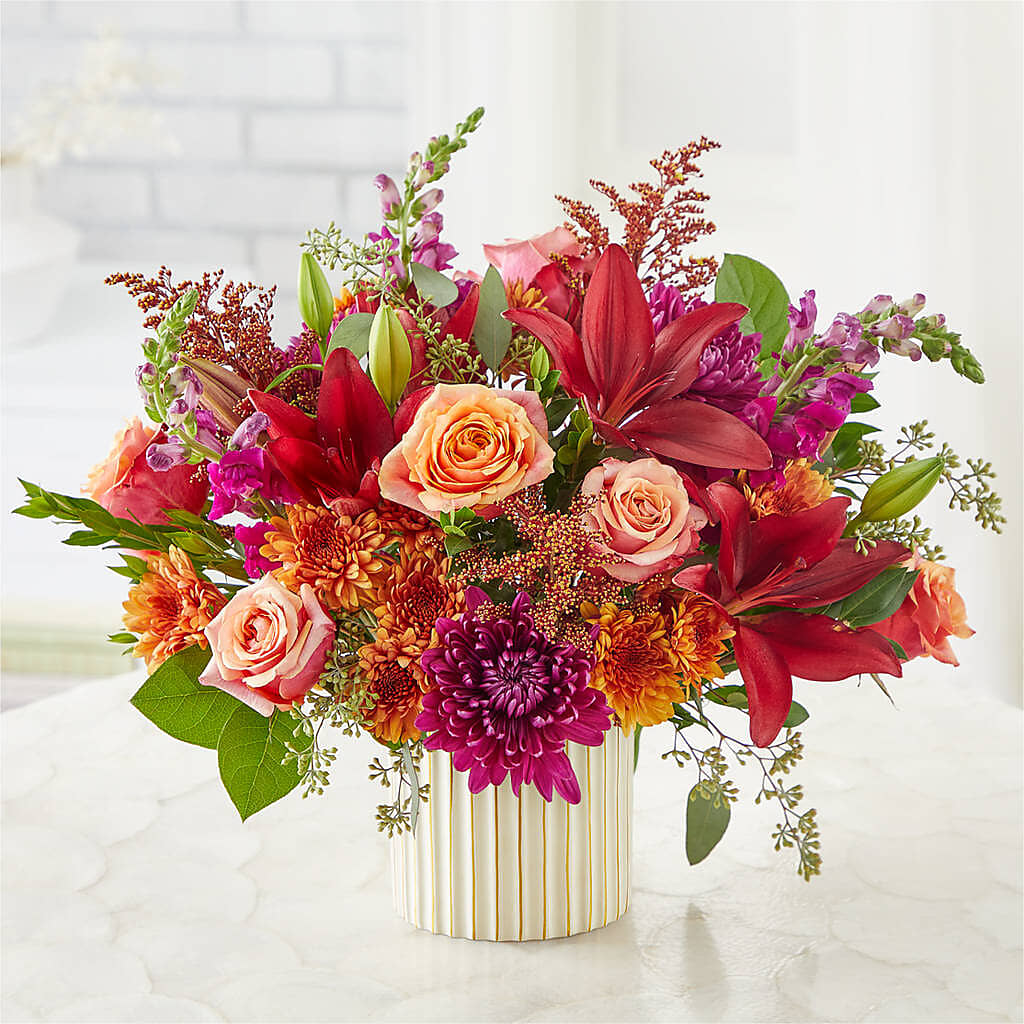 Burgundy Landscape Bouquet – LARRY'S FLORIST, Cliffside Park NJ