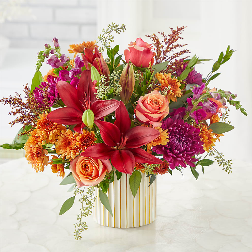 Burgundy Landscape Bouquet – LARRY'S FLORIST, Cliffside Park NJ