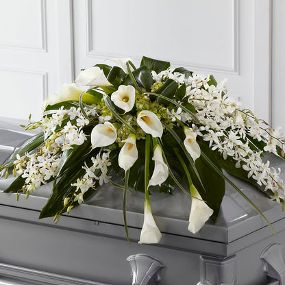 Angel Wings Casket Spray – LARRY'S FLORIST, Cliffside Park NJ