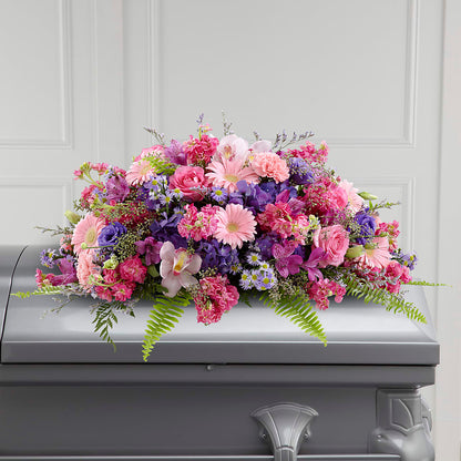 Glorious Garden Casket Spray – LARRY'S FLORIST, Cliffside Park NJ