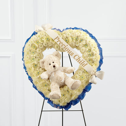 Precious Child Standing Heart – LARRY'S FLORIST, Cliffside Park NJ