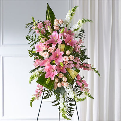 Elegant Embrace Standing Spray – LARRY'S FLORIST, Cliffside Park NJ
