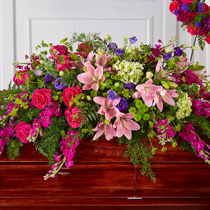 Radiant Tribute Casket Spray – LARRY'S FLORIST, Cliffside Park NJ