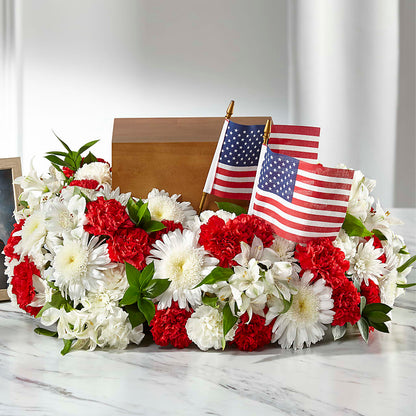 Spirit of Patriotism Cremation Adornment – LARRY'S FLORIST, Cliffside Park NJ