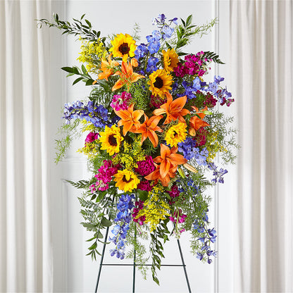 Sunlit Memories Standing Spray (Standard) – LARRY'S FLORIST, Cliffside Park NJ