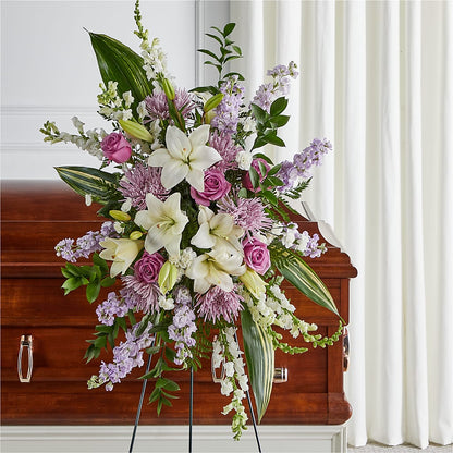 Grateful Hearts Standing Spray – LARRY'S FLORIST, Cliffside Park NJ