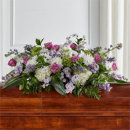 Meadows of Serenity Casket Spray – LARRY'S FLORIST, Cliffside Park NJ