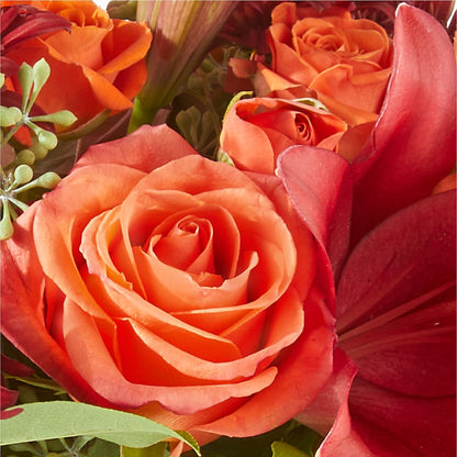 Crimson Leaves Bouquet – LARRY'S FLORIST, Cliffside Park NJ