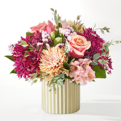 Berry Cobbler Bouquet with Ivory Vase – LARRY'S FLORIST, Cliffside Park NJ