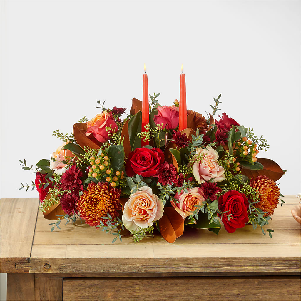 Gather Near Centerpiece – LARRY'S FLORIST, Cliffside Park NJ