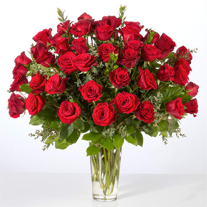 Forever Yours Fifty Stem Red Rose Bouquet – LARRY'S FLORIST, Cliffside Park NJ
