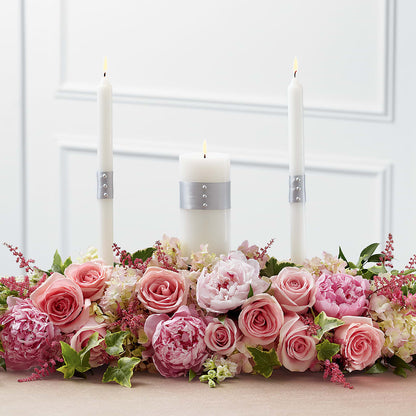 Worldwide Romance Unity Candle Arrangement – LARRY'S FLORIST, Cliffside Park NJ